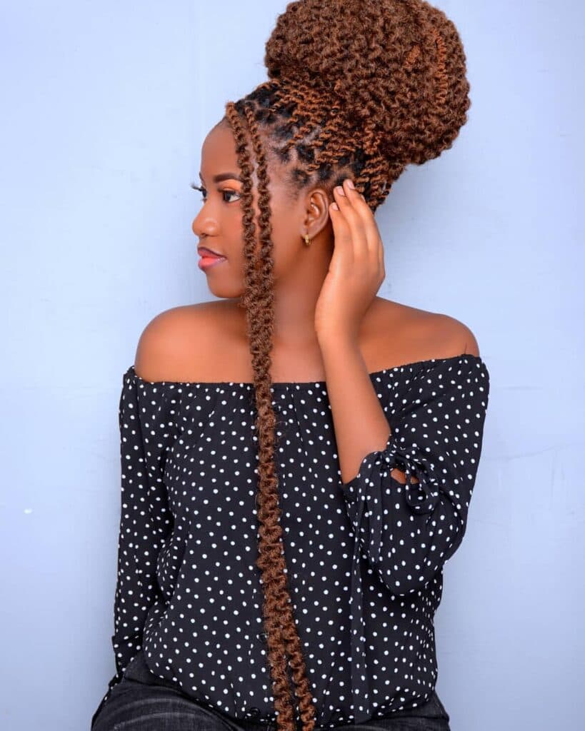 Stunning braided hairstyle transformation